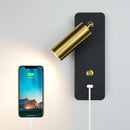 GobekUsa LED Wall Lights with Switch and USB Interface, Modern Wall Sconce Lighting