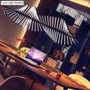 GobekUsa Black Fish-Bone Pendant Light - Nordic LED Metal Island Fixture