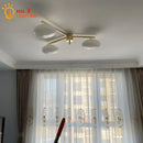 GobekUsa Black/Gold Lustre Copper Ceiling LED Modern Light Fixture for Living Room/Kitchen/Balcony