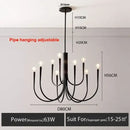 GobekUsa Gold Metal Chandelier: Modern Nordic LED Lighting for Living Room, Kitchen, Dining Room