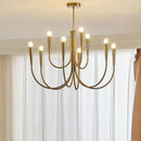 GobekUsa Gold Metal Chandelier: Modern Nordic LED Lighting for Living Room, Kitchen, Dining Room