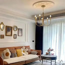 GobekUsa Gold Metal Chandelier: Modern Nordic LED Lighting for Living Room, Kitchen, Dining Room