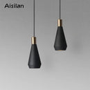 GobekUsa Black Metal LED Luxury Pendant Chandelier for Modern Home Décor