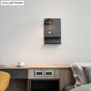 GobekUsa Black Metal Wall Mounted LED Modernist Light Fixture for Living Room