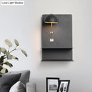 GobekUsa Black Metal Wall Mounted LED Modernist Light Fixture for Living Room