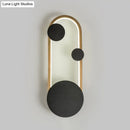 GobekUsa Modern Black and Gold Metallic Arc Wall Sconce LED Light Fixture - Warm/White Lighting