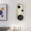 GobekUsa Modern Black and Gold Metallic Arc Wall Sconce LED Light Fixture - Warm/White Lighting