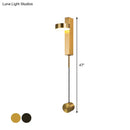 GobekUsa Black/Gold LED Flush Mount Wall Sconce - Sleek & Stylish Metallic Wall Lighting Fixture