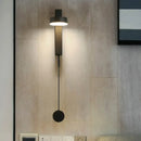 GobekUsa Black/Gold LED Flush Mount Wall Sconce - Sleek & Stylish Metallic Wall Lighting Fixture