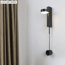 GobekUsa Black/Gold LED Flush Mount Wall Sconce - Sleek & Stylish Metallic Wall Lighting Fixture