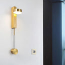 GobekUsa Black/Gold LED Flush Mount Wall Sconce - Sleek & Stylish Metallic Wall Lighting Fixture
