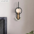 GobekUsa Opal Glass Ball Wall Sconce - 1-Light Gold/Black Finish Wall Mount Lamp