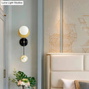 GobekUsa Modern 2-Head Opal Glass Wall Sconce in Black and Gold