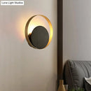 GobekUsa Metallic Orbit Sconce Light - Simplicity, Golden Single Wall Mounted Lighting