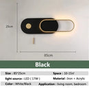 GobekUsa LED Wall Lamp Nordic Design Modern Living Room Bedroom 17W Black White