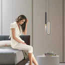 GobekUsa Black Pendant Lamps: Modern Bedroom Lighting with Long Cable