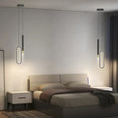 GobekUsa Black Pendant Lamps: Modern Bedroom Lighting with Long Cable