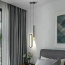 GobekUsa Black Pendant Lamps: Modern Bedroom Lighting with Long Cable