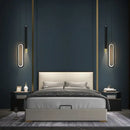 GobekUsa Black Pendant Lamps: Modern Bedroom Lighting with Long Cable