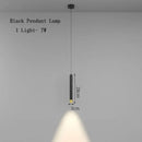 GobekUsa Black Pendant Lamps: Modern Bedroom Lighting with Long Cable