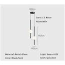 GobekUsa Gold Pendant Light, Modern 1-Light Ceiling Fixture for Bedroom and Living Room