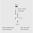 GobekUsa Gold Pendant Light, Modern 1-Light Ceiling Fixture for Bedroom and Living Room