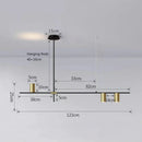 GobekUsa Black Chandelier Pendant Lights for Dining Table, Kitchen, Living Room