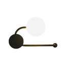 GobekUsa Nordic Style PVC Round Wall Sconce Light - Black/Gold Wall Mounted Lamp