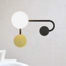 GobekUsa Nordic Style PVC Round Wall Sconce Light - Black/Gold Wall Mounted Lamp
