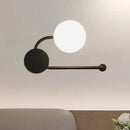 GobekUsa Nordic Style PVC Round Wall Sconce Light - Black/Gold Wall Mounted Lamp