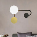 GobekUsa Nordic Style PVC Round Wall Sconce Light - Black/Gold Wall Mounted Lamp