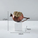 GobekUsa Golden Pomegranate Sculpture Desk Decoration