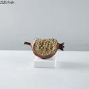 GobekUsa Golden Pomegranate Sculpture Desk Decoration