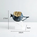 GobekUsa Golden Pomegranate Sculpture Desk Decoration