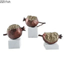 GobekUsa Golden Pomegranate Sculpture Desk Decoration
