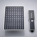 GobekUsa Black Rainfall Shower Head with Handshower - Over-head Shower Sprayer