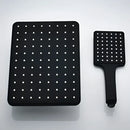GobekUsa Black Rainfall Shower Head with Handshower - Over-head Shower Sprayer