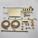 GobekUsa 5-Function Shower Faucet Set with Rain Shower Head, Hand Shower, and Bathtub Spout