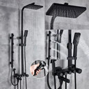 GobekUsa 5-Function Shower Faucet Set with Rain Shower Head, Hand Shower, and Bathtub Spout