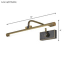 GobekUsa Sleek Tube LED Vanity Wall Light: Metallic Black & Gold Wall Mounted Lamp with Swing Arm