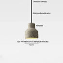 GobekUsa Black Terrazzo Stone LED Pendant Lamp Modern Nordic Hanging Lights