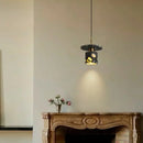 GobekUsa Black Terrazzo Stone LED Pendant Lamp Modern Nordic Hanging Lights