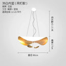 GobekUsa Gold Texture LED Pendant Lights: Modern Living Room Bedroom Hanging Lamps