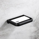 Modern black & gold tissue paper holder with phone tray bathroom rack by Decorbites