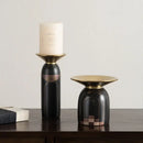 GobekUsa Golden Tray Vase Candlestick Set - Elegant Home Decor & Flower Arrangement Accessories