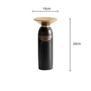 GobekUsa Golden Tray Vase Candlestick Set - Elegant Home Decor & Flower Arrangement Accessories