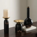 GobekUsa Golden Tray Vase Candlestick Set - Elegant Home Decor & Flower Arrangement Accessories
