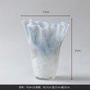 GobekUsa Golden Trumpet Ceramic Flower Vase Home Decoration Accessories