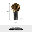 GobekUsa Golden Trumpet Ceramic Flower Vase Home Decoration Accessories