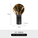 GobekUsa Golden Trumpet Ceramic Flower Vase Home Decoration Accessories